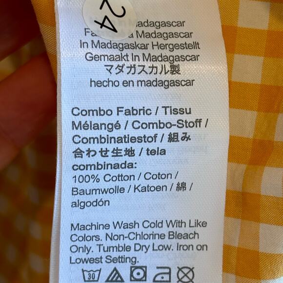 J. Crew Secret Wash Shirting 100's 2-Ply Yarns Gingham Plaid Button Down - XLT - Picture 4 of 5